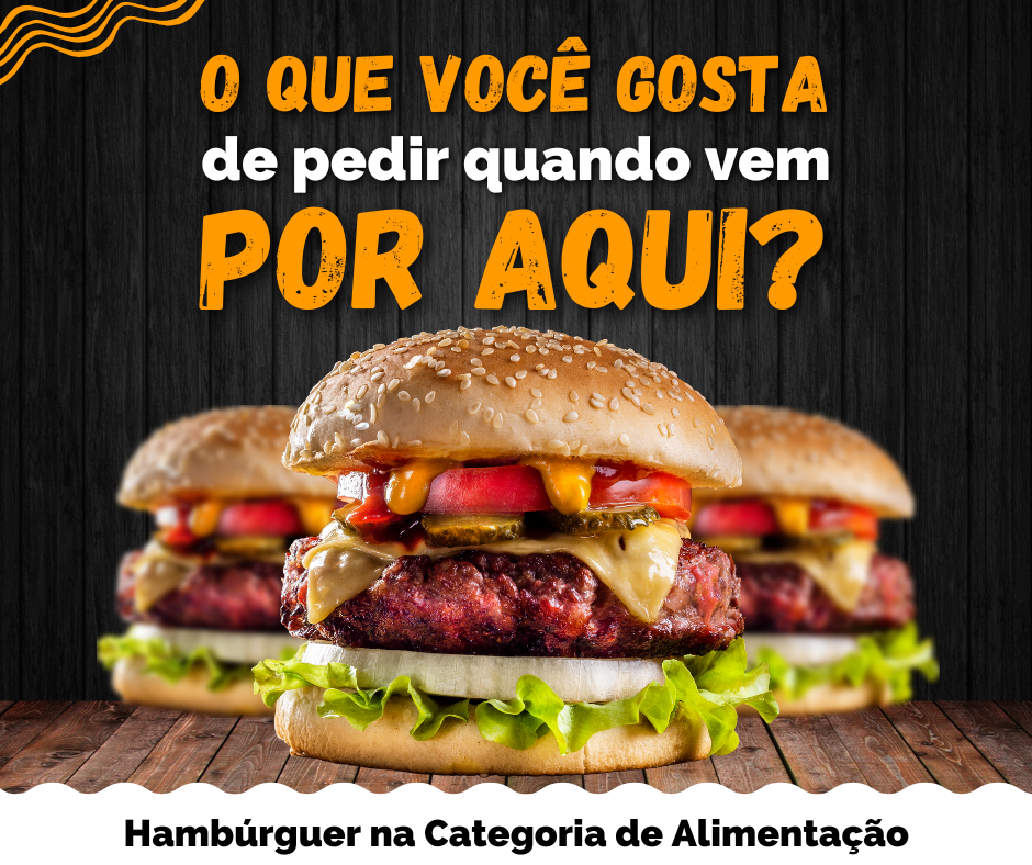 Quarta tem promoção de hambúrguer - Post para Facebook